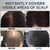 Instantly Hairline Shadow-Hair Shadow Powder, Quick Cover Black Hair Root Concealer, Eyebrows & Beard Line,Unisex,Black